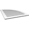 Ekena Millwork Quarter Round Top Right Surface Mount PVC Gable Vent w/ 3-1/2"W x 1"P Standard Frame, 32"W x 38"H GVPQR32X3801SN - alternate 3